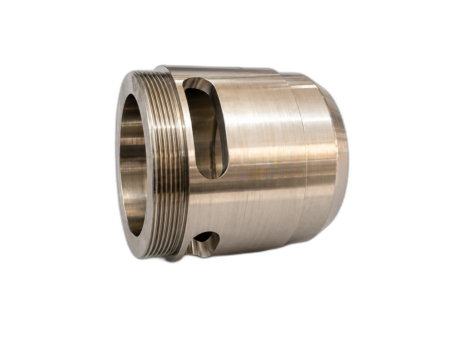 High-pressure filter element housing for industrial hydraulic systems